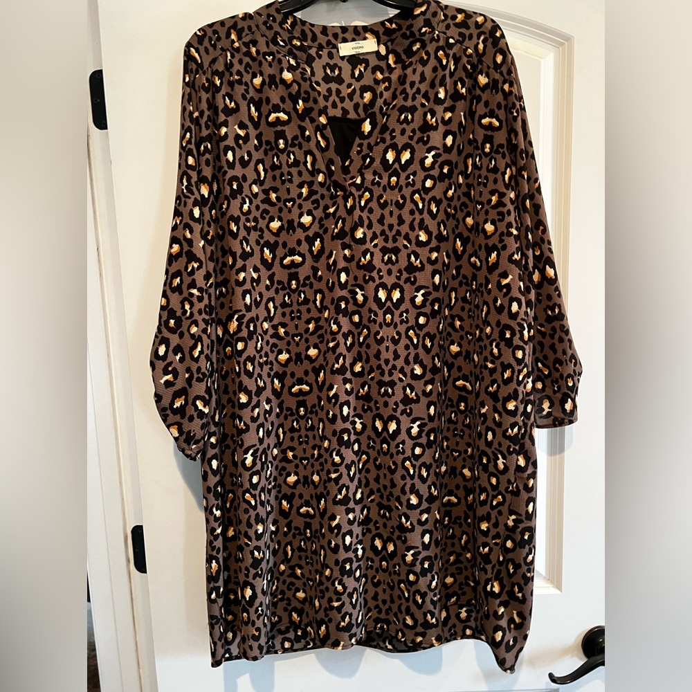 ❤️Entro Leopard Dress Lined Size XL